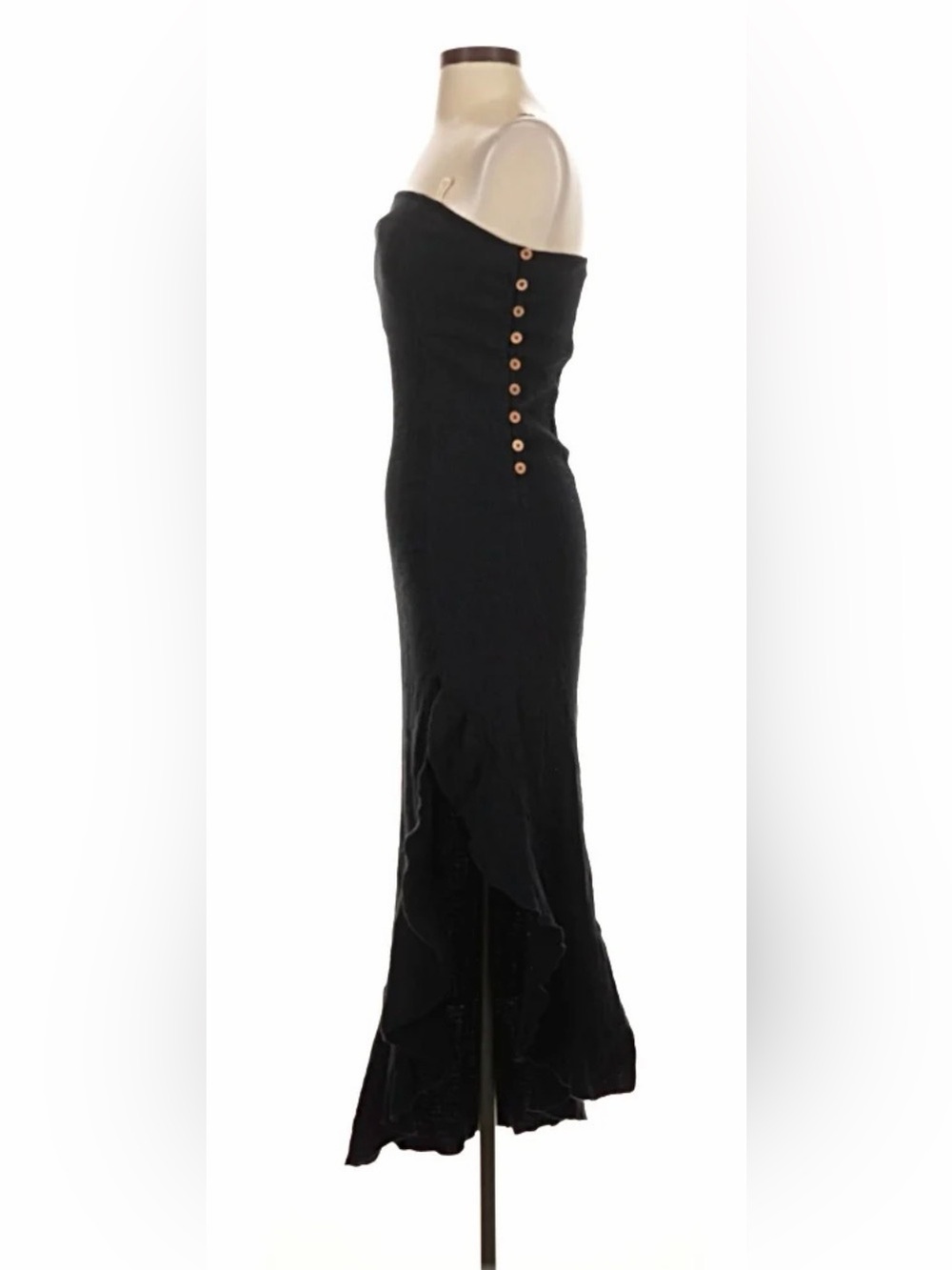 Free People Black Ruffle Dress - Picture 4 of 4